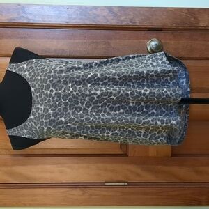 Zenana Gray Leopard Print Tank Top